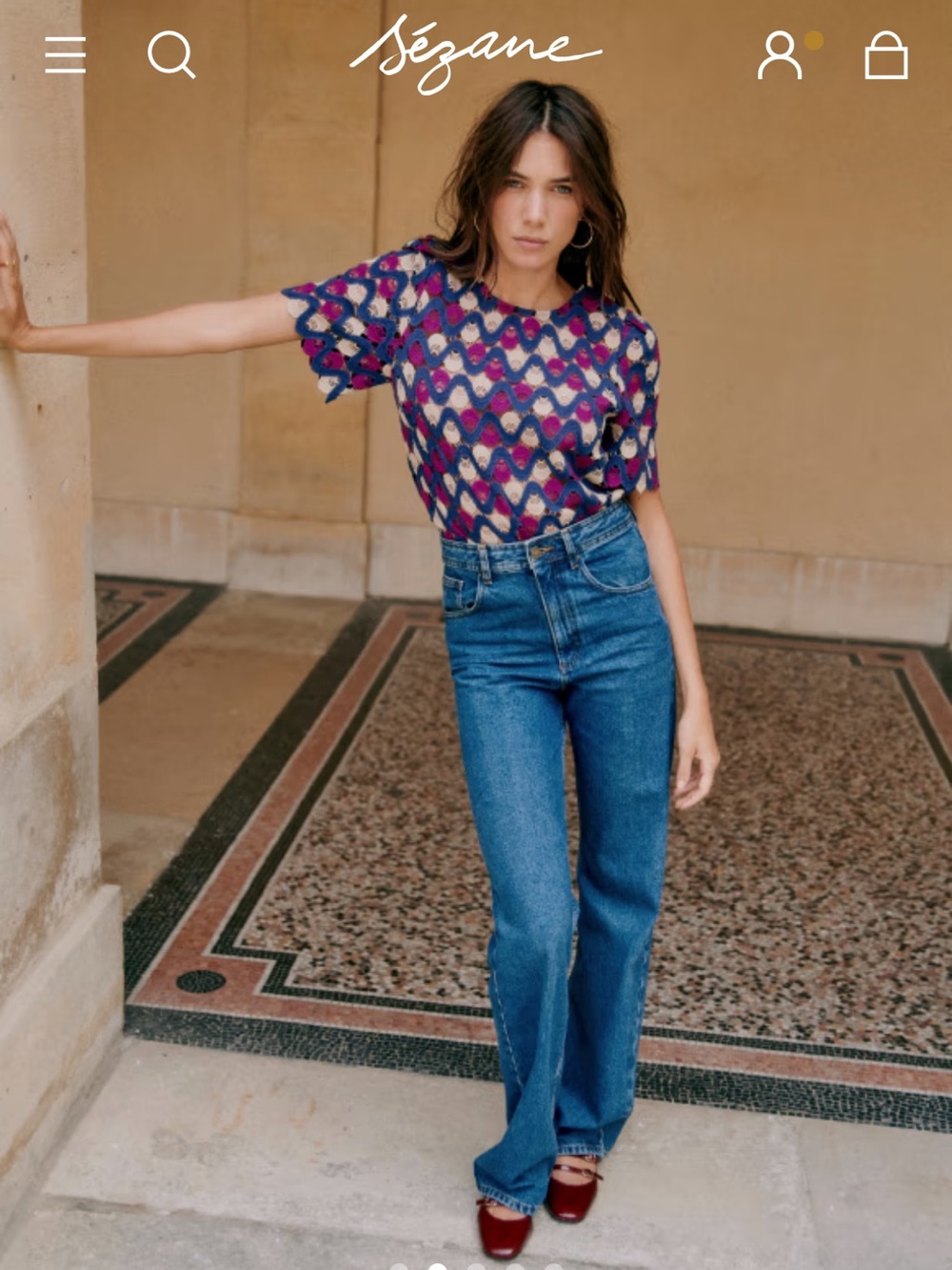 Sezane Lilo Blouse - Picture 2 of 5